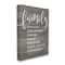 Stupell Industries Family Definition Planked Canvas Wall Art